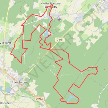 Itinéraire Étang-des-Bois - Forêt d'Orléans, distance, dénivelé, altitude, carte, profil, trace GPS