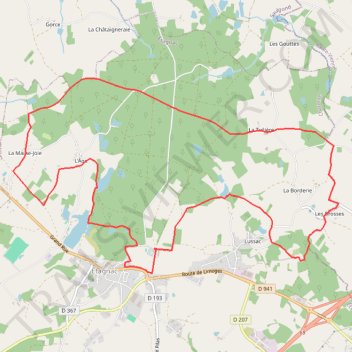 Itinéraire Étangs et forêts (Circuit n°1) 13.900km (Balisage circuit vert), distance, dénivelé, altitude, carte, profil, trace GPS