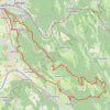 Itinéraire Rando à Vaux en Bugey ., distance, dénivelé, altitude, carte, profil, trace GPS