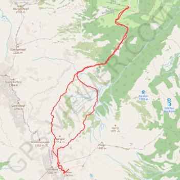 Itinéraire Alvier, distance, dénivelé, altitude, carte, profil, trace GPS