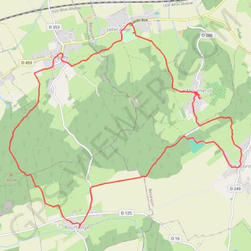 Itinéraire Rouffange, distance, dénivelé, altitude, carte, profil, trace GPS