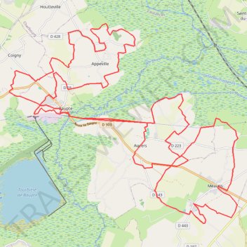 Itinéraire 48km, distance, dénivelé, altitude, carte, profil, trace GPS