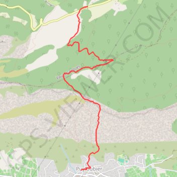Itinéraire La descente de Puyloubier, distance, dénivelé, altitude, carte, profil, trace GPS