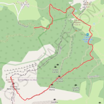 Itinéraire Le Pinet - Entremont-le-Vieux, distance, dénivelé, altitude, carte, profil, trace GPS