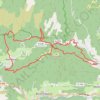 Itinéraire De part et d’autre du Col de Mouzoules (reconnaissance), distance, dénivelé, altitude, carte, profil, trace GPS