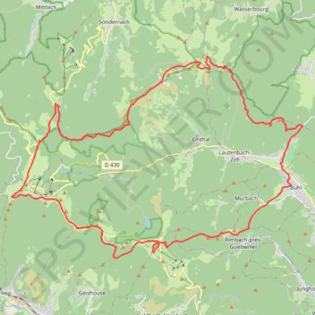 Itinéraire Du Petit au Grand Ballon, distance, dénivelé, altitude, carte, profil, trace GPS