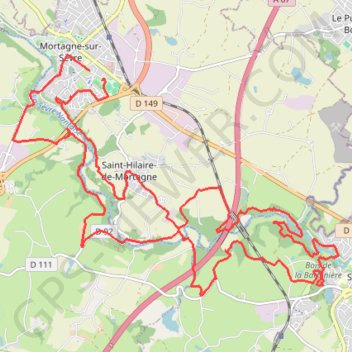 Itinéraire La Mortagnaise, distance, dénivelé, altitude, carte, profil, trace GPS
