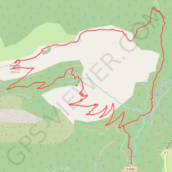 Itinéraire Le Sommet de Thiey depuis le Pont de Nans, distance, dénivelé, altitude, carte, profil, trace GPS