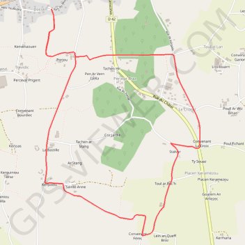 Itinéraire Circuit de la chapelle Sainte-Anne - Plestin-les-Grèves, distance, dénivelé, altitude, carte, profil, trace GPS
