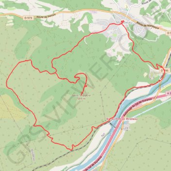 Itinéraire Mirabeau Saint Sépulcre, distance, dénivelé, altitude, carte, profil, trace GPS