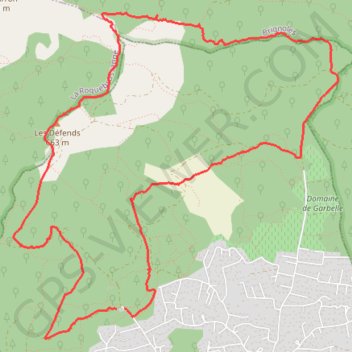 Itinéraire Le bois de Garéoult et le vallon de Cavaillon, distance, dénivelé, altitude, carte, profil, trace GPS