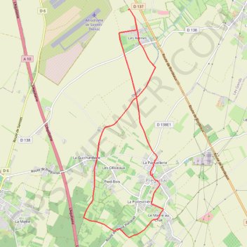 Itinéraire Circuit du théâtre - Préguillac, distance, dénivelé, altitude, carte, profil, trace GPS