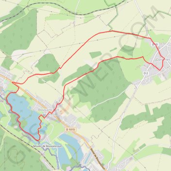 Itinéraire Circuit de l'isle - Dargnies, distance, dénivelé, altitude, carte, profil, trace GPS