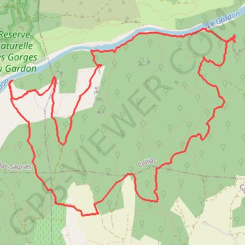 Itinéraire 30-619, distance, dénivelé, altitude, carte, profil, trace GPS