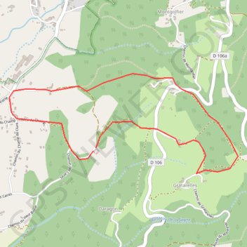 Itinéraire Tour des Caires par la Roche, distance, dénivelé, altitude, carte, profil, trace GPS