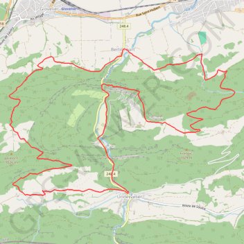 Itinéraire Jura suisse, distance, dénivelé, altitude, carte, profil, trace GPS