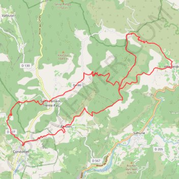 Itinéraire Saint Ferréol Trente Pas, distance, dénivelé, altitude, carte, profil, trace GPS