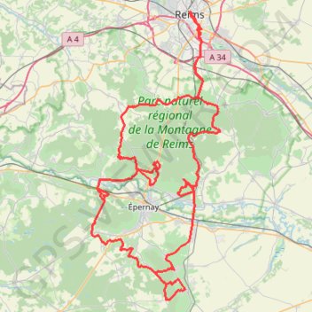 Itinéraire COTE des BLANCS vignoble CUMIERES HAUTVILLERS, distance, dénivelé, altitude, carte, profil, trace GPS