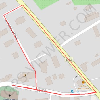 Itinéraire Circuit enfants, distance, dénivelé, altitude, carte, profil, trace GPS