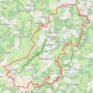 Itinéraire Chambon Station - Circuit n°16 - VTT, distance, dénivelé, altitude, carte, profil, trace GPS