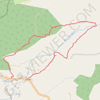 Itinéraire LaGardeVitesseConstante, distance, dénivelé, altitude, carte, profil, trace GPS