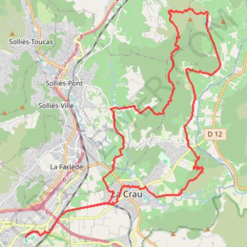 Itinéraire La Navarre - La Garde, distance, dénivelé, altitude, carte, profil, trace GPS