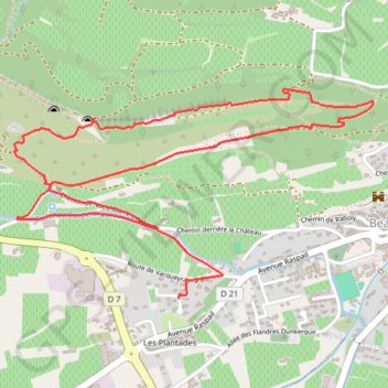 Itinéraire Beaumes-de-Venise - Notre-Dame d'Aubune - Chapelle Saint-Hilaire, distance, dénivelé, altitude, carte, profil, trace GPS