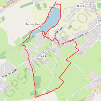 Itinéraire Etang de Sault 8.1km Fait sept 2024, distance, dénivelé, altitude, carte, profil, trace GPS