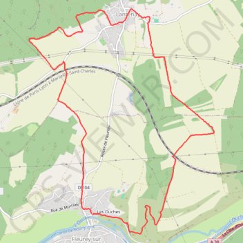Itinéraire FLEUREY sur Ouche - les Orchidées, distance, dénivelé, altitude, carte, profil, trace GPS
