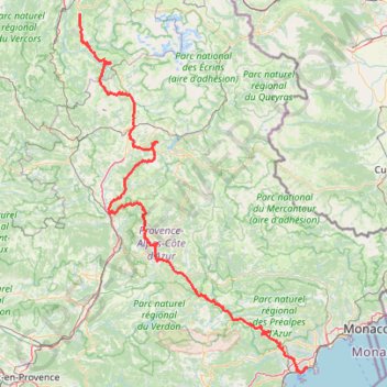 Itinéraire GPX 14, distance, dénivelé, altitude, carte, profil, trace GPS