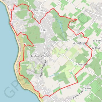 Itinéraire Olerando : Domino, distance, dénivelé, altitude, carte, profil, trace GPS