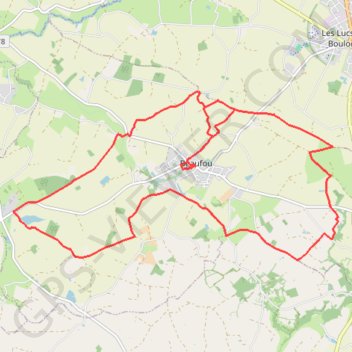 Itinéraire Tour de Beaufou, distance, dénivelé, altitude, carte, profil, trace GPS
