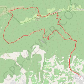 Itinéraire Le mourre negre de Cabrieres, distance, dénivelé, altitude, carte, profil, trace GPS