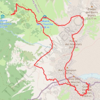 Itinéraire Grande Dent de Morcles, distance, dénivelé, altitude, carte, profil, trace GPS