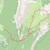 Itinéraire La Croix de l'Alpe depuis les Varvats, distance, dénivelé, altitude, carte, profil, trace GPS