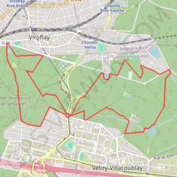 Itinéraire Forêt de Meudon, distance, dénivelé, altitude, carte, profil, trace GPS