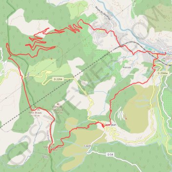 Itinéraire Circuit du Pape, distance, dénivelé, altitude, carte, profil, trace GPS