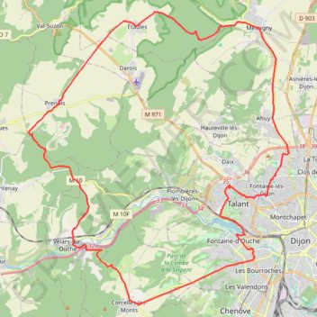 Itinéraire test123, distance, dénivelé, altitude, carte, profil, trace GPS