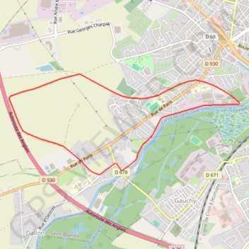 Itinéraire Du canal au chemin de fer, distance, dénivelé, altitude, carte, profil, trace GPS