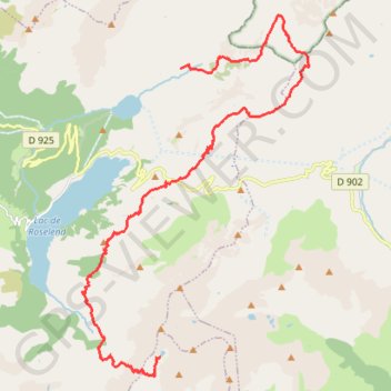 Itinéraire Crête des gites - Refuge de Presset, distance, dénivelé, altitude, carte, profil, trace GPS
