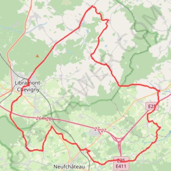 Itinéraire Rando ADL 2024 62km, distance, dénivelé, altitude, carte, profil, trace GPS