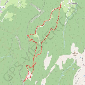 Itinéraire Le Belvédère d'Arpison en raquettes depuis la Ruchère, distance, dénivelé, altitude, carte, profil, trace GPS