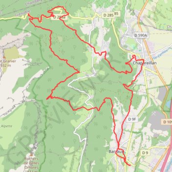 Itinéraire Le cernon, distance, dénivelé, altitude, carte, profil, trace GPS
