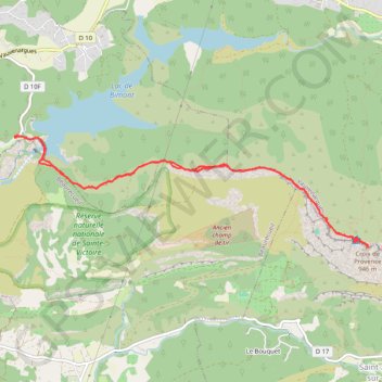 Itinéraire Barrage de Bimont, distance, dénivelé, altitude, carte, profil, trace GPS