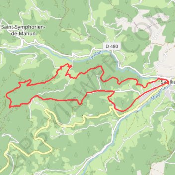 Itinéraire Satillieu (07), distance, dénivelé, altitude, carte, profil, trace GPS