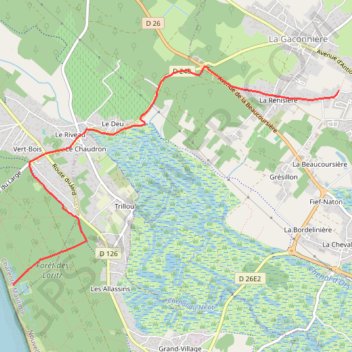 Itinéraire Du Château-d'Oléron à la plage des Allassins par les pistes cyclables, distance, dénivelé, altitude, carte, profil, trace GPS