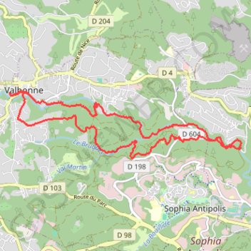 Itinéraire 2021 03 26 - Le Bruguet La Brague rectifié, distance, dénivelé, altitude, carte, profil, trace GPS