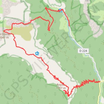 Itinéraire Royou et Pie Ferré depuis Menée par les Pas des Clos et du Renard (Vercors), distance, dénivelé, altitude, carte, profil, trace GPS