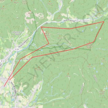 Itinéraire 2020-12-18 14:44, distance, dénivelé, altitude, carte, profil, trace GPS