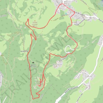Itinéraire 73-384, distance, dénivelé, altitude, carte, profil, trace GPS